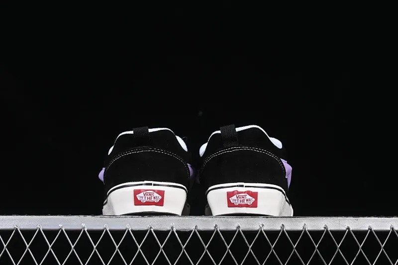 All categories Vans Vans series Vans Low Vans Knu Skool Purple Portuguese love bread shoes Comfortable and fashionable non-slip wear-resistant low-top casual sneakers VN0009QC6BT1